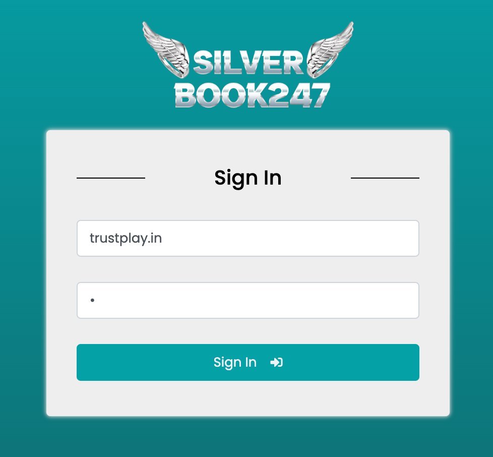 SilverBook247 Login Platform